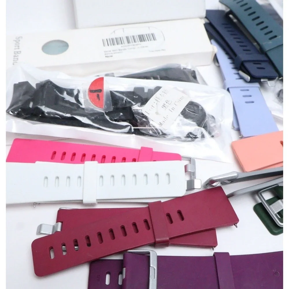 Silicone Watch Bands Replacement Straps Mixed Colors Sports Bands 15+